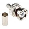 RS PRO Koaxiální konektor, řada: RS PRO Vnější, 50 Ω, orientace těla: Rovný, Kabel Konektory BNC Krimpovací, 4GHz 85 °C