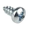 RS PRO Samořezný šroub, Lesklý zinek, Ocel hlavice Kónická, délka: 6.5 mm