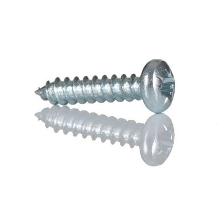 RS PRO Samořezný šroub, Lesklý zinek, Ocel hlavice Kónická, délka: 13 mm