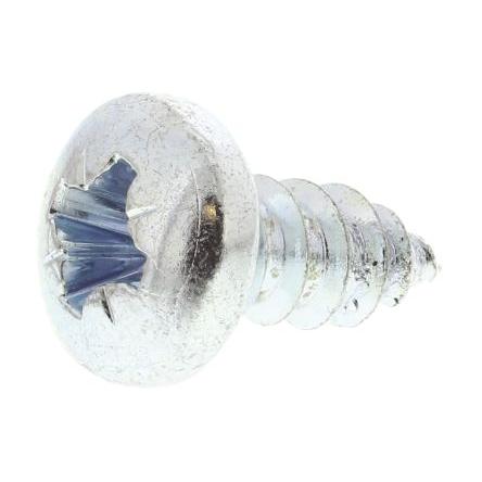 RS PRO Samořezný šroub, Lesklý zinek, Ocel hlavice Kónická, délka: 9.5 mm