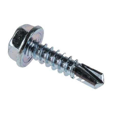 Samovrtný šroub, Lesklý zinek Kónická, Ocel RS PRO 4.8 mm 19 mm