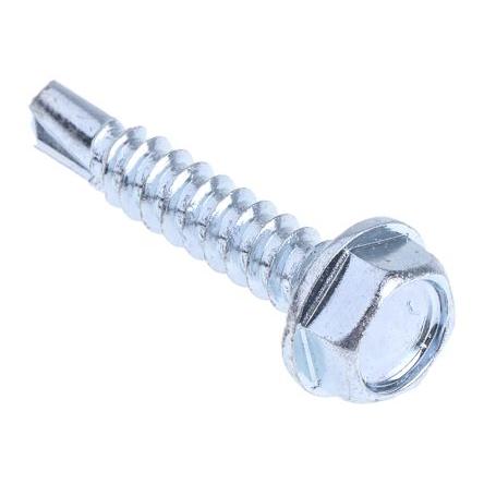 Samovrtný šroub, Lesklý zinek Kónická, Ocel RS PRO 4.8 mm 25 mm