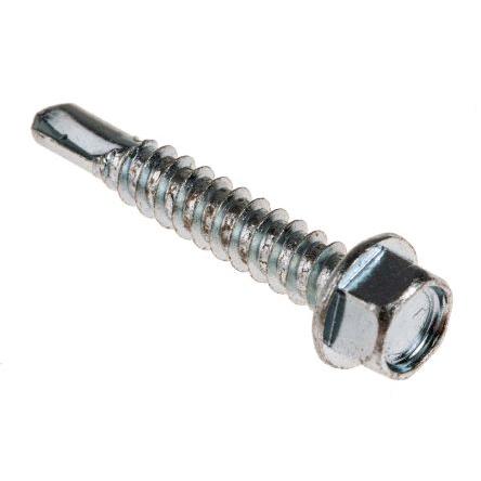 Samovrtný šroub, Lesklý zinek Kónická, Ocel RS PRO 5.5 mm 32 mm