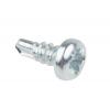 Samovrtný šroub, Lesklý zinek Kónická, Ocel RS PRO 3.5 mm 9.5 mm