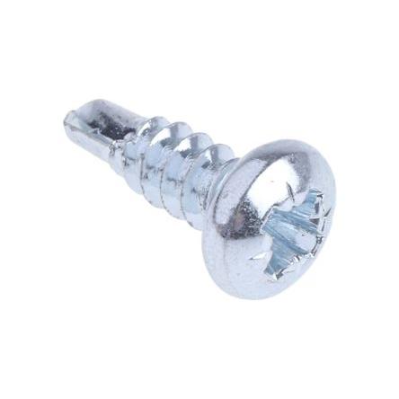 Samovrtný šroub, Lesklý zinek Kónická, Ocel RS PRO 4.2 mm 13 mm