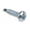 Samovrtný šroub, Lesklý zinek Kónická, Ocel RS PRO 4.2 mm 19 mm