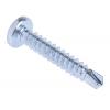 Samovrtný šroub, Lesklý zinek Kónická, Ocel RS PRO 4.2 mm 25 mm