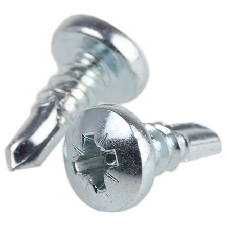 Samovrtný šroub, Lesklý zinek Kónická, Ocel RS PRO 4.8 mm 13 mm