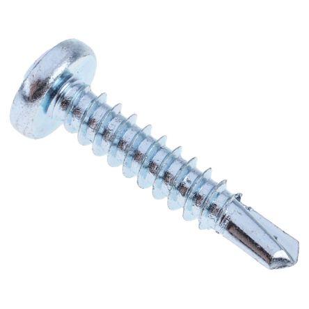 Samovrtný šroub, Lesklý zinek Kónická, Ocel RS PRO 4.8 mm 25 mm