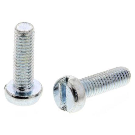 RS PRO Šroub s nízkou půlkulovou hlavou Drážka, Lesklý zinek, Ocel hlavice Válcová 10 mm