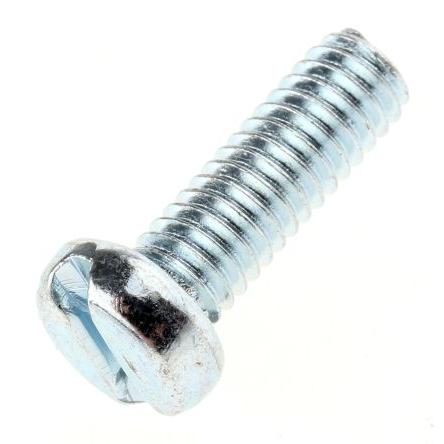 RS PRO Šroub s nízkou půlkulovou hlavou Drážka, Lesklý zinek, Ocel hlavice Válcová 12 mm