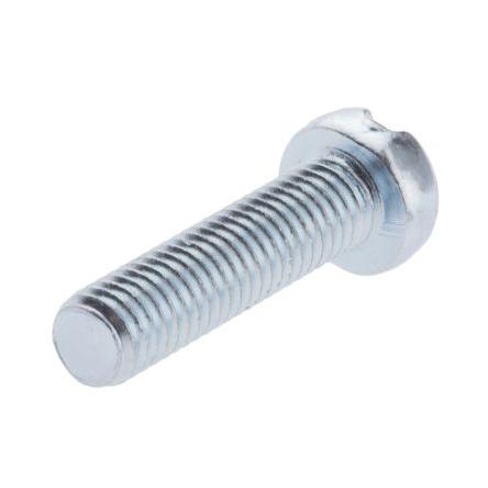 RS PRO Šroub s nízkou půlkulovou hlavou Drážka, Lesklý zinek, Ocel hlavice Válcová 20 mm