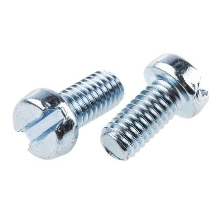 RS PRO Šroub s nízkou půlkulovou hlavou Drážka, Pasivovaný pozinkovaný, Ocel hlavice Válcová 12 mm