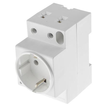 HARTING Napájecí konektor barva Šedá, formát pólů: 2+E Německo 16A, Montáž do panelu, 250V, Termoplast Typ F Šroubová