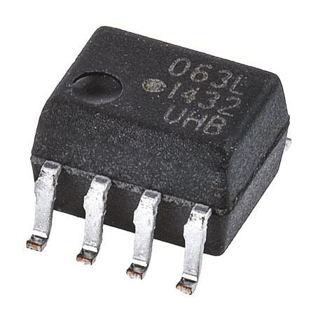 Broadcom Optočlen HCPL-063L-000E, řada: HCPL, počet kolíků: 8 kolíkový, počet kanálů: 2 vstup DC Povrch SOIC