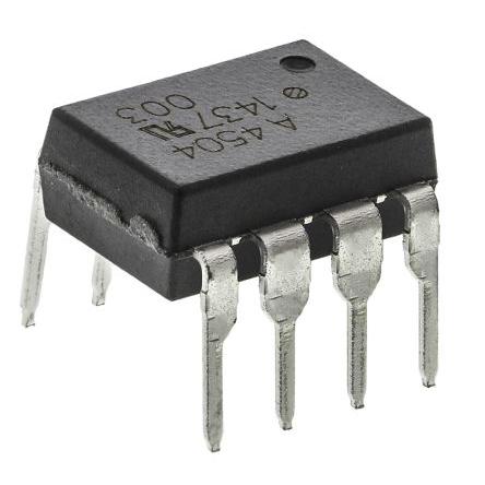 Broadcom Optočlen HCPL-4504-000E, řada: HCPL, počet kolíků: 8 kolíkový, počet kanálů: 1 vstup DC Průchozí otvor 26 %