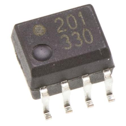Broadcom Optočlen HCPL-0201-000E, řada: HCPL, počet kolíků: 8 kolíkový, počet kanálů: 1 vstup DC Povrch SOIC