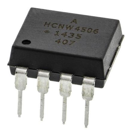 Broadcom Optočlen, řada: HCNW, počet kolíků: 8 kolíkový, počet kanálů: 1 vstup DC Průchozí otvor 44 % PDIP