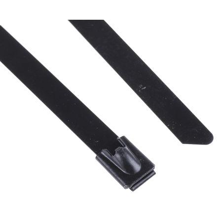 Stahovací páska Roller 360 mm 7.9mm Kovová Nerezová ocel s polyesterovým potahem RS PRO