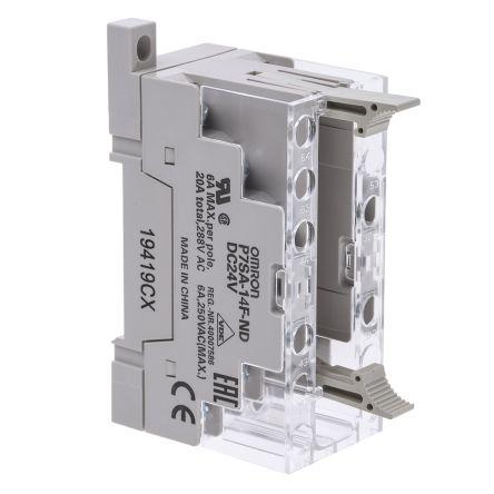 Omron Objímka relé pro Řada G7SA 14 24V dc G7SA Lišta DIN