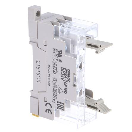 Omron Objímka relé pro Řada G7SA 10 24V dc G7SA Lišta DIN
