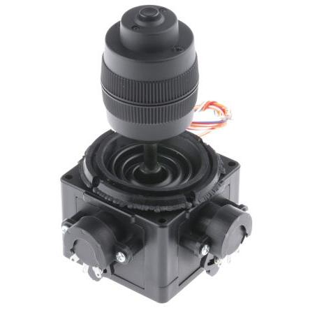 CH Products Joystick s potenciometry, řada: S40L091P 3osý Pasivní 85 °C -25 °C