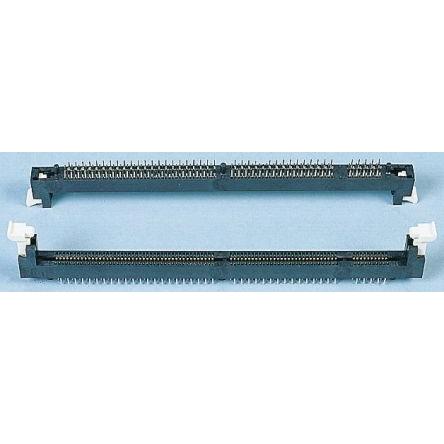 Patice DIMM, řada: DM, počet kontaktů: 168, orientace těla: Rovný, Průchozí otvor, rozteč: 2.54 mm, 3.3V 1A, 105 °C, -55