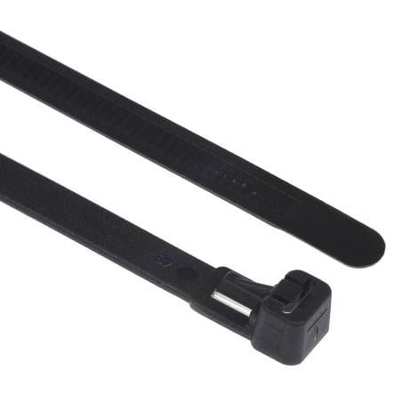 Stahovací páska Rozpojitelné 131-22510 REL250-PA66-BK 250 mm 7.6mm Černá Nylon 66 HellermannTyton