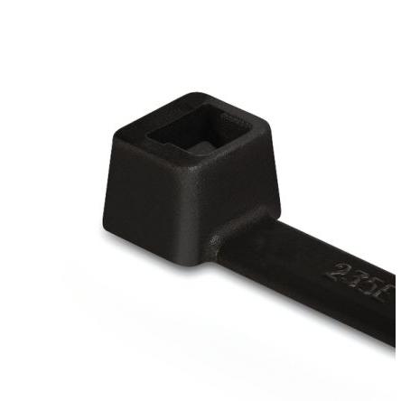 Stahovací páska Uvnitř vroubkované 111-03260 T30R-PA66W-BK 150 mm 3.5mm Černá Nylon 66 HellermannTyton
