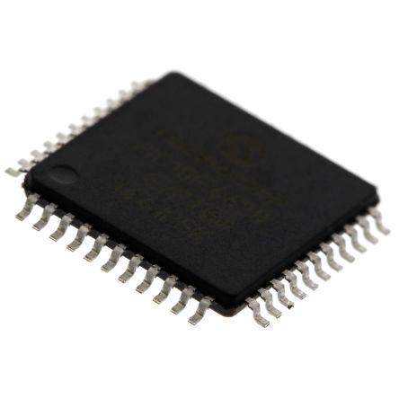 Microchip Mikrokontrolér PIC18F4620-E/PT 8 bit PIC 40 MHz 1.024kB, 64 kB Blesk 3.99 kB RAM, počet kolíků: 44 kolíkový,