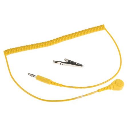 RS PRO Šňůra pro ESD zemnění Vyhovuje normě EN 61340-5-1 1.8m