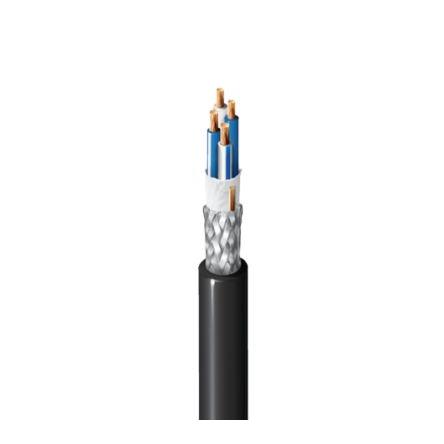 Audio kabel, řada: 1804A 4žilový Stíněný, vnější průměr: 2.92 mm OD Belden, Černá 152 m