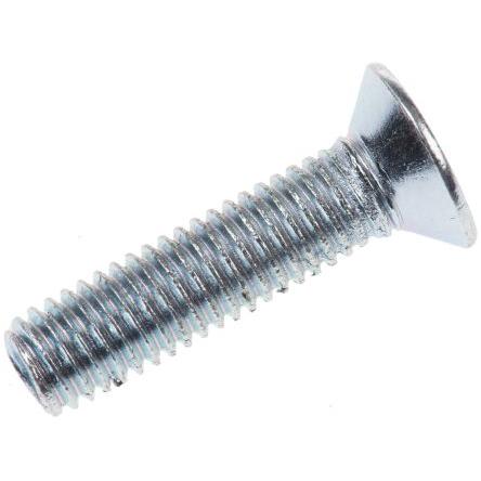 RS PRO Šroub s nízkou půlkulovou hlavou Pozidriv, Pasivovaný pozinkovaný, Ocel hlavice Zapuštěná 20 mm