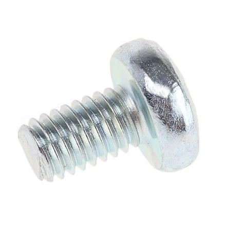 RS PRO Šroub s nízkou půlkulovou hlavou Pozidriv, Lesklý zinek, Ocel hlavice Kónická 10 mm