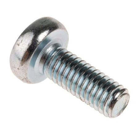 RS PRO Šroub s nízkou půlkulovou hlavou Pozidriv, Lesklý zinek, Ocel hlavice Kónická 16 mm