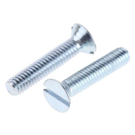 RS PRO Šroub s nízkou půlkulovou hlavou Drážka, Pasivovaný pozinkovaný, Ocel hlavice Zapuštěná 20 mm