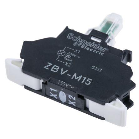 Schneider Electric Blok světel, řada: Harmony XB Blok světel 230V Šroubová svorka barva Bílá LED