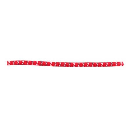 Označovač kabelu, řada: Helagrip Nasouvací barva Bílá 3.5 mm x 3.3mm HellermannTyton Červená 2 3 mm 901-10346