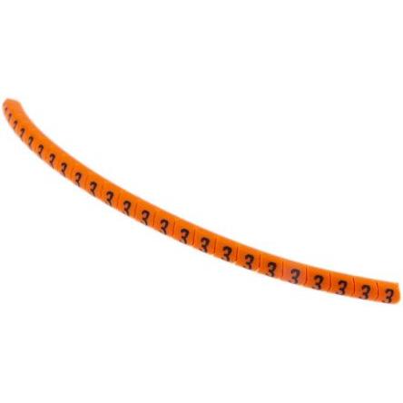 Označovač kabelu, řada: Helagrip Nasouvací barva Černá 3.5 mm x 3.3mm HellermannTyton Oranžová 3 3 mm 901-10347