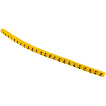 Označovač kabelu, řada: Helagrip Nasouvací barva Černá 3.5 mm x 3.3mm HellermannTyton Žlutá 4 3 mm 901-10348