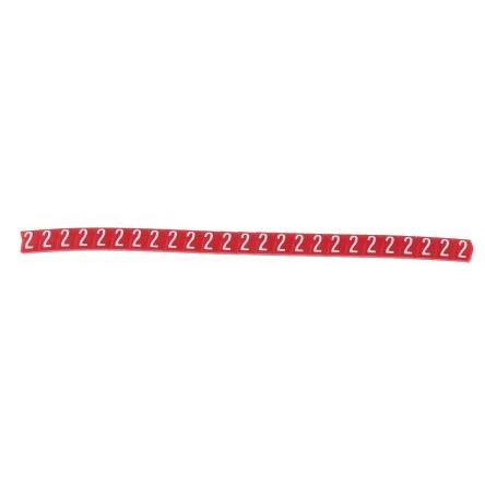 Označovač kabelu, řada: Helagrip Nasouvací barva Bílá 3.5 mm x 4.3mm HellermannTyton Červená 2 5 mm 901-10358