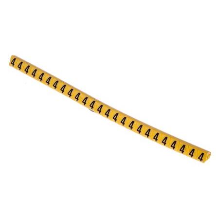Označovač kabelu, řada: Helagrip Nasouvací barva Černá 3.5 mm x 4.3mm HellermannTyton Žlutá 4 5 mm 901-10360