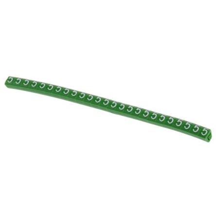 Označovač kabelu, řada: Helagrip Nasouvací barva Bílá 3.5 mm x 4.3mm HellermannTyton Zelená 5 5 mm 901-10361