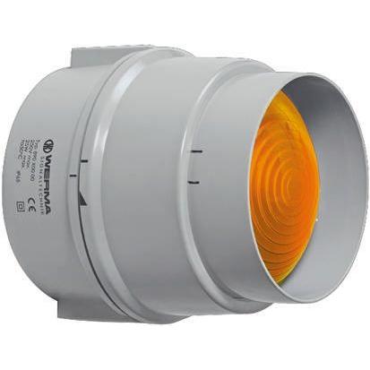 Werma Maják, řada: BWM 890 Stálé barva Žlutá 250V ac/dc Žárovka Povrch 700mA CE Certified UKCA IP65