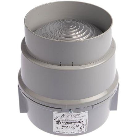 Werma Maják, řada: BWM 890 Stálé barva Červená 230V ac LED Povrch 35mA CCC, CE IP65