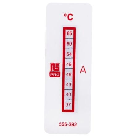 Teplocitlivý štítek 8úrovňový Svislé RS PRO 37 °C 65 °C