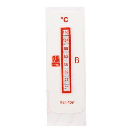 Teplocitlivý štítek 8úrovňový Svislé RS PRO 71 °C 110 °C