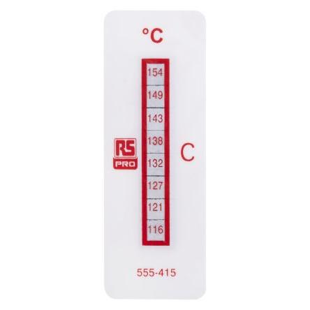 Teplocitlivý štítek 8úrovňový Svislé RS PRO 116 °C 154 °C