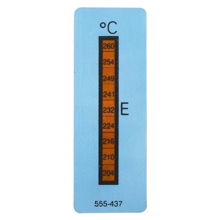 Teplocitlivý štítek 8úrovňový Svislé RS PRO 204 °C 260 °C
