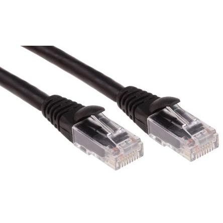 RS PRO Kat6 Ethernetové kabely, Černá, Nízko dýmivý bezhalogenový, A: RJ45, 30V 1 m Vnější, B: RJ45 Vnější, typ pláště: